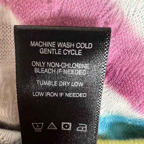 Ali Miles Womens Artsy Tunic L Multicolor Abstract Print Textured Knit Sweater - Picture 7 of 7